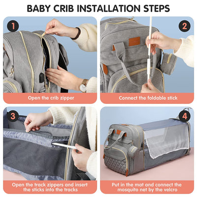 4-In-1 Baby Diaper Bag